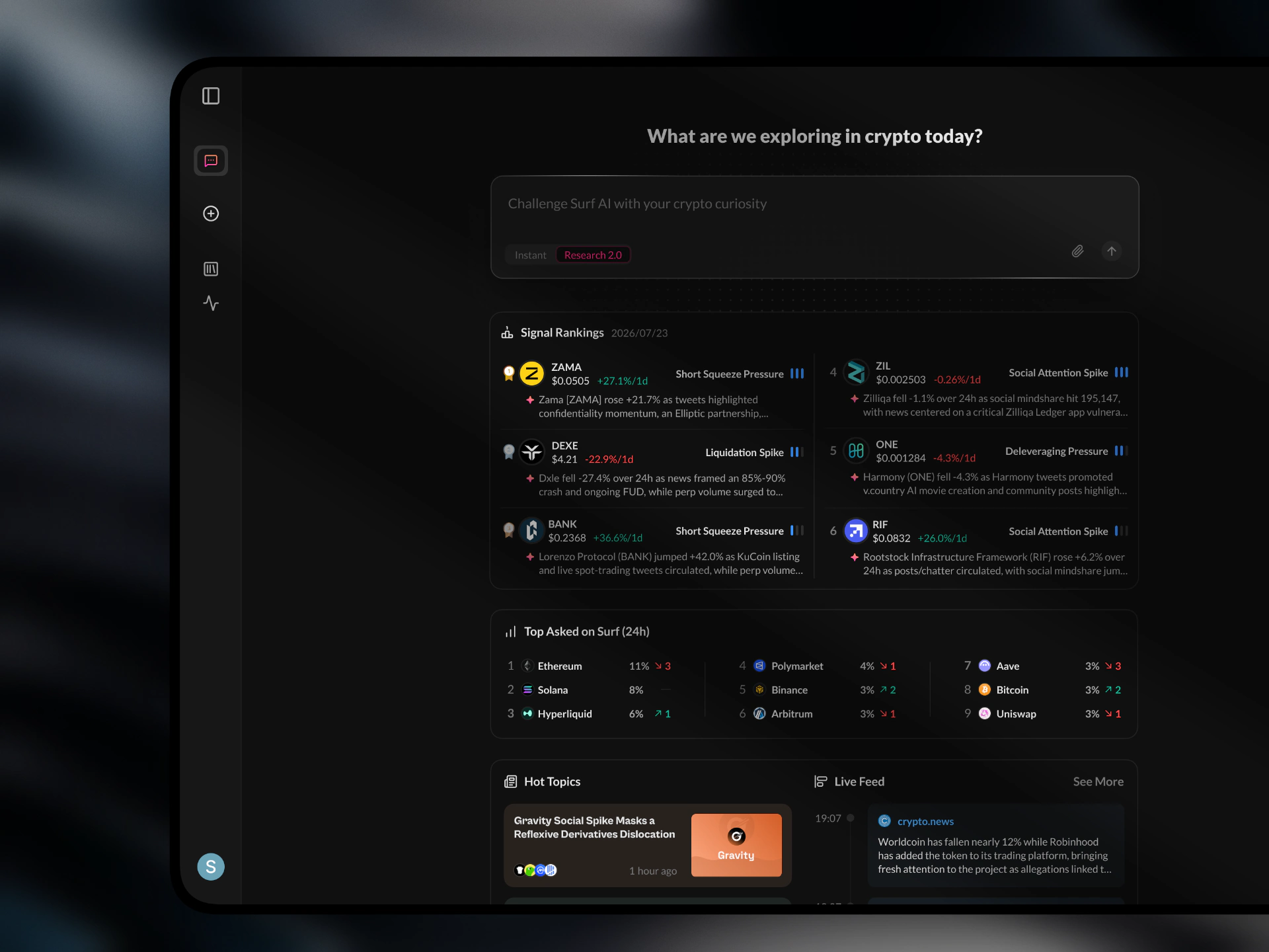 Surf chat — opens asksurf.ai in a new tab